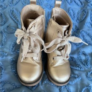 EUC Cat & Jack Toddler Gold Boots
